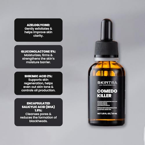 SkinTra Comedo-Killer 2% Salicylic Acid Acne Spot Treatment Serum for Oily Skin