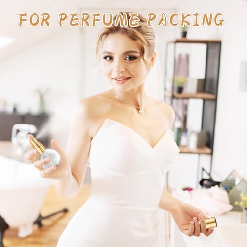 Mirrline 12 Pcs 10ml Glass Perfume Spray Bottles, Refillable Fine Mist Atomizer