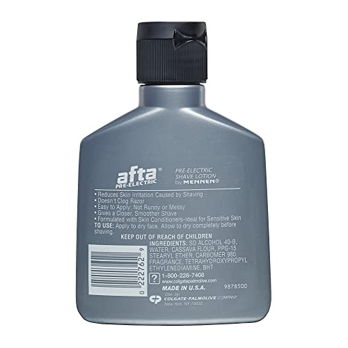 Afta Pre-Electric Shave Lotion With Skin Conditioners Original 3 oz