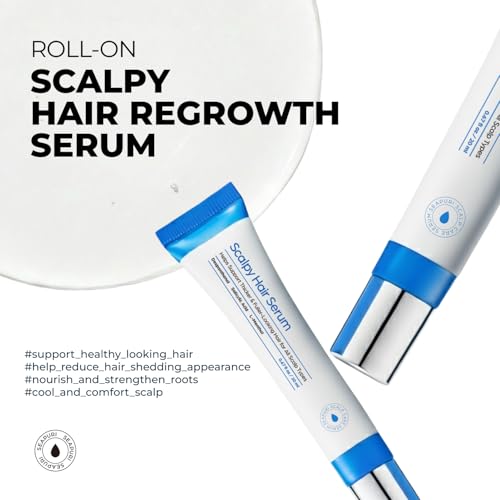 Seapuri Scalpy Hair Growth Serum for Thinning Hair | Korean Scalp Treatment with Salicylic Acid, Menthol, Dexpanthenol | Supports Hair Density & Thickening | Fuller Looking Hair & Scalp Health