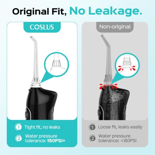 COSLUS 5-Pack Water Flosser Replacement Tips for C20 C50 C51 E40 Models