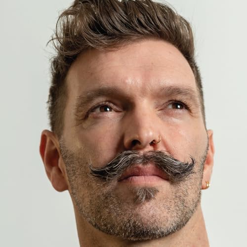 ZEUS Tortoiseshell Handmade Mustache Comb Pack of 3 - Portable & Fine-Tooth