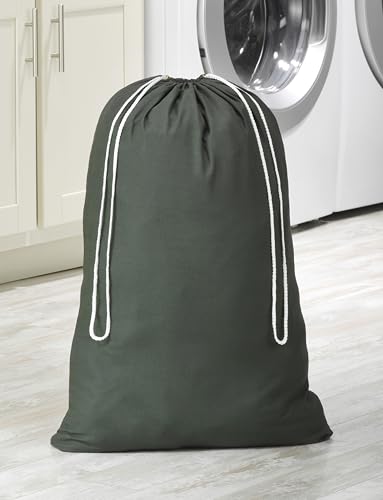 Whitmor Heavy Duty Cotton Laundry Bag Duffle - Green