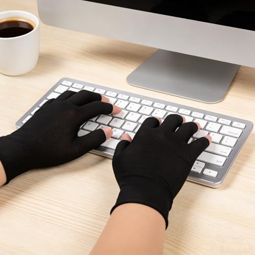 Fingerless Cotton Gloves for Moisturizing & Skincare | Touchscreen-Friendly