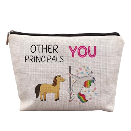 Principal Appreciation Makeup Bag - Canvas Cosmetic Bag for Women