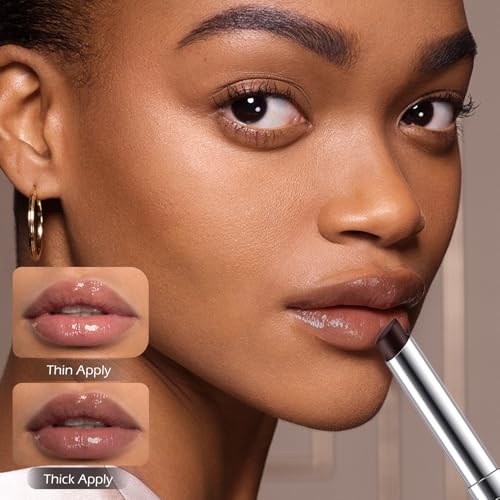 LYBHDAFA Black Sheer Tinted Lip Balm - Nourishing Glossy Color