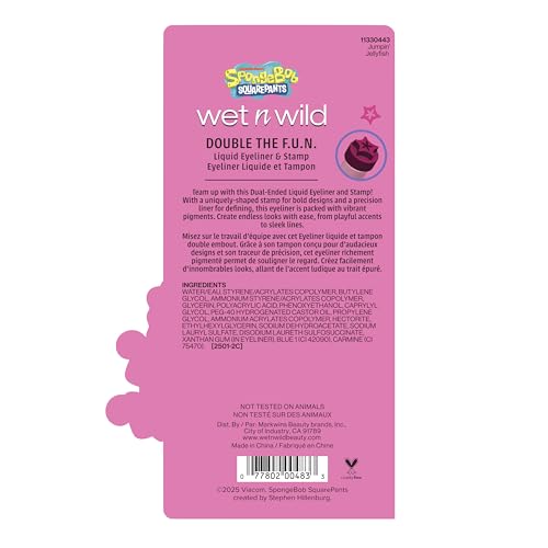 Wet n Wild SpongeBob Double The F.U.N. Liquid Eyeliner & Stamp Jumpin' Jellyfish