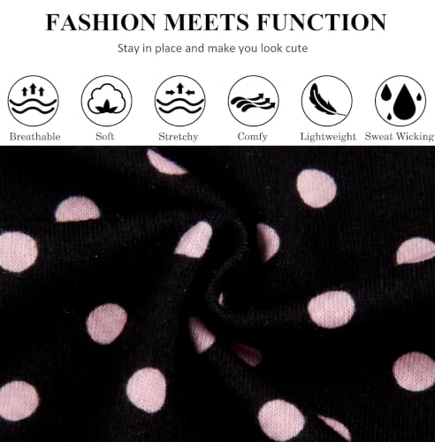 Polka Dot Headbands for Women - 6PCS Retro Y2K Hair Accessories