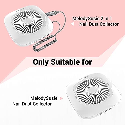 MelodySusie 2 Pack Nail Dust Collector Replacement Filters