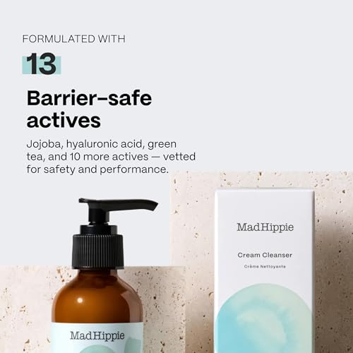 Mad Hippie Cream Cleanser – Citrus Gentle Face Wash with Hyaluronic Acid, 4oz