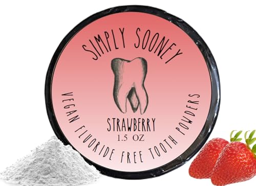 Simply Sooney Remineralizing Vegan Tooth Powder - Strawberry, 1.5oz