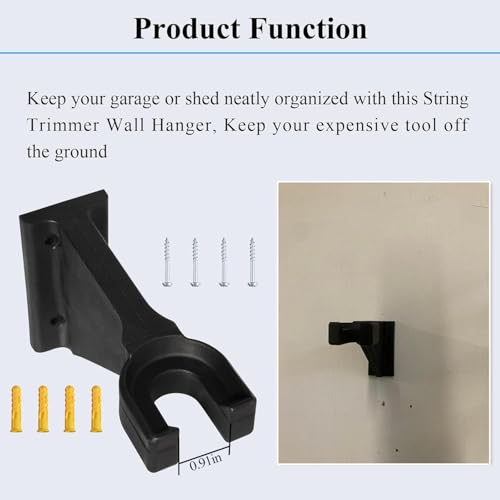 Heavy-Duty Wall Mount for Garden Power Tools - Fits EGO Trimmer