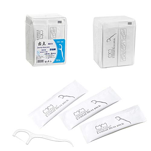 Sedrick Micro Dental Floss Picks - 50 Count, Individually Wrapped