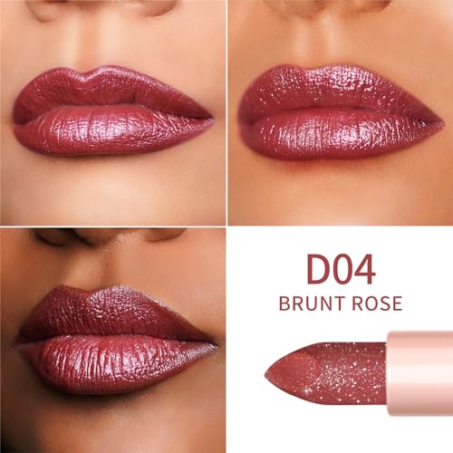 Oulac 2PCS Shimmer Lipstick Set - Vegan Hydrating Lip Balm
