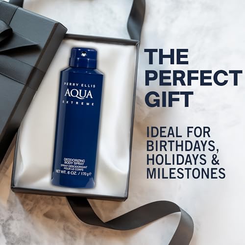 Aqua Extreme Deodorizing Body Spray for Men 6.0 oz by Perry Ellis