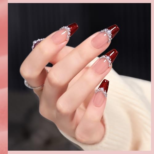 GAOY Red Gel Nail Polish Set - 8 Colors Red Burgundy Scarlet for Party & Nail Art DIY, Red Party Variant
