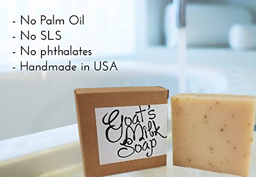 Missamé Handmade Goat Milk Soap Bar - Oatmeal Honey, 3-Pack (15 oz)