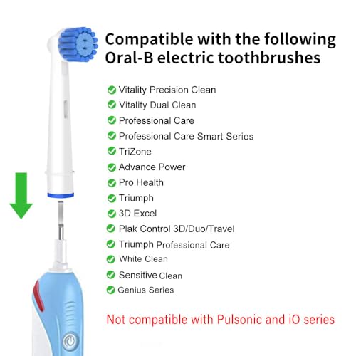 16 Count Sensitive Gum Care Brush Heads for Oral-B Electric Toothbrush