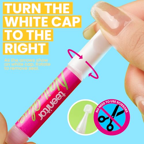 Teenitor Nail Glue for Press-On Nails - 15pcs Strong Adhesive