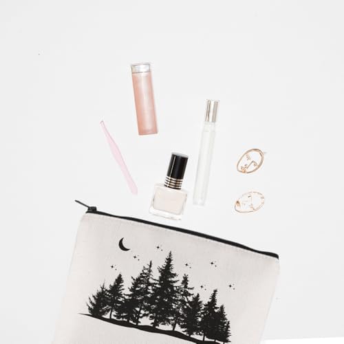City of Forks Vampire Lover Makeup Bag with Tree Design - Inspired by Movie Merchandise
