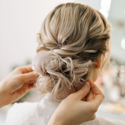 WILLBOND 6-Pack U Shaped Metal Hair Pins for Elegant Hairstyles