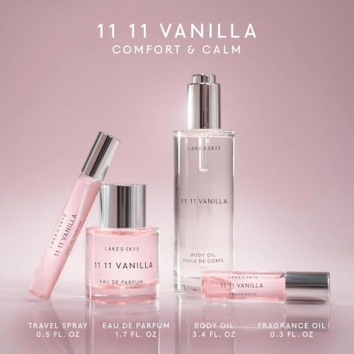 Lake & Skye 11 11 Vanilla Body Oil - Hydrating & Nourishing 10mL
