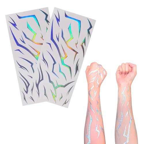 100 Mystic Demon Mark Temporary Tattoos for Cosplay & Parties
