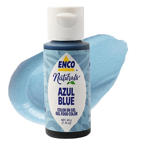ENCO Natural Blue Food Coloring Gel - No Artificial Dyes, Vegan