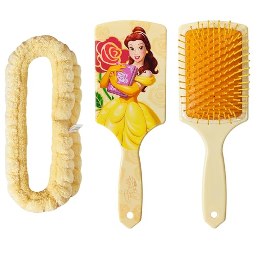 LUV HER Disney Belle Hair Brush & Spa Headband Set for Girls