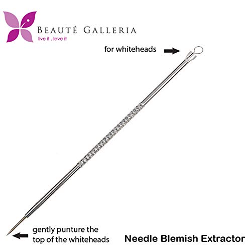 Beaute Galleria Blackhead & Acne Pimple Extractor Tool - Skin Blemish Remover