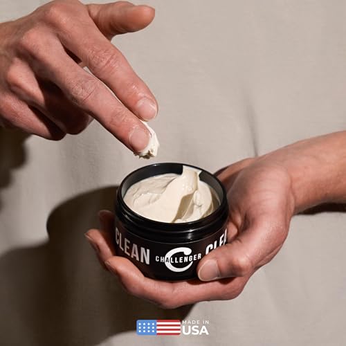 Challenger Men's Clean Cream Pomade, 1.5 oz - Fragrance Free, Medium Firm Hold