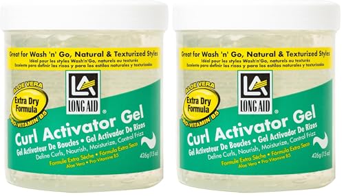 AmPro Long-Aid Activator Gel - Aloe Vera & Protein for Curls - 15 oz