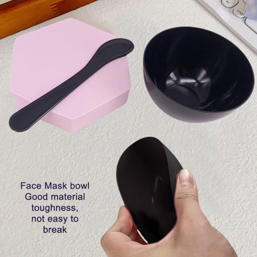 Black Face Mask & Hair Dye Mixing Bowls Set - 10 Pack with Spatulas - Travel & Home Use