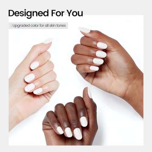 JODSONE White Gel Nail Polish - 18ml Soak Off UV Cure