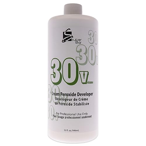 Super Star Stabilized Cream Peroxide Developer 30V HC, 32 oz