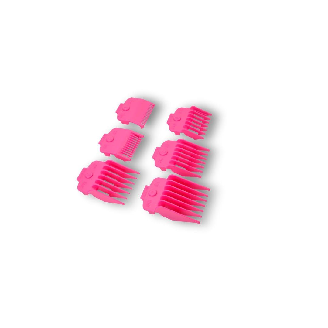 Professional Hair Cutting Combs - TPOB SLIME Guards for Precision Styling | 6 Lengths, Black