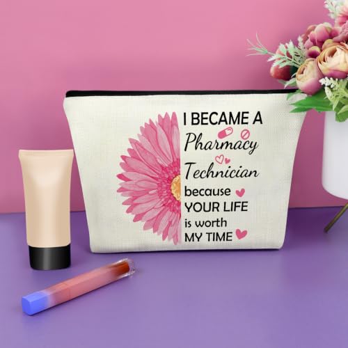 Pharmacist Makeup Bag for Women – Pharmacy Technician Gifts by Sazuwu