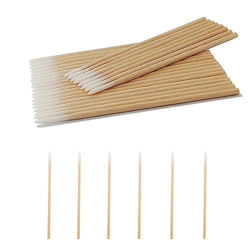 100 Count Pack 16 x 2.75in Pointed Cotton Swabs for Microblading & Precision Cleaning