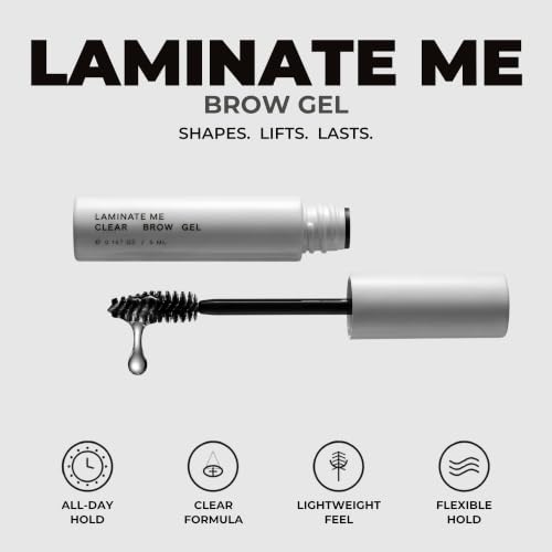 MADLUVV Laminate Me Clear Eyebrow Gel - Long-Lasting Medium Hold Formula