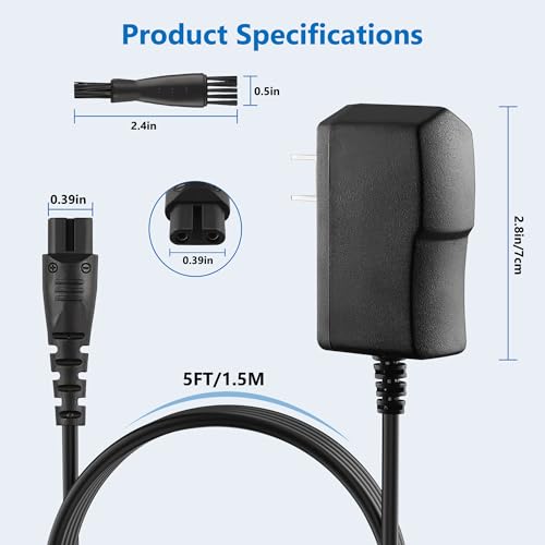 12V Replacement Charger for Remington Electric Razors & Trimmers