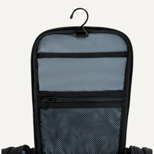 Amazon Essentials Hanging Toiletry Bag - Durable Polyester, Large Capacity, Compact Design