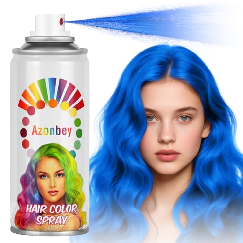 Temporary Blue Hair Color Spray for Halloween & Parties