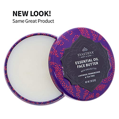 Svasthya Body & Mind Essential Oil Face Butter - Natural Shea & Argan, 2 oz