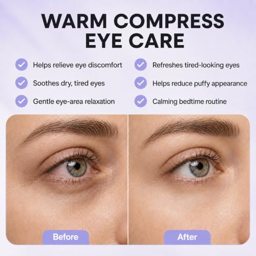 Lavender Steam Eye Mask - Self-Heating, Relaxing, Disposable for Sleep & Travel, 16 Pack