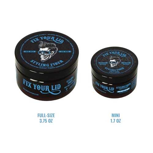 Fix Your Lid Styling Fiber for Men, High Hold Matte Finish Bundle
