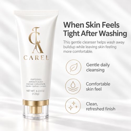 Gentle Peptide & Amino Acid Facial Cleanser for Sensitive Skin - Soft Foam, All Skin Types