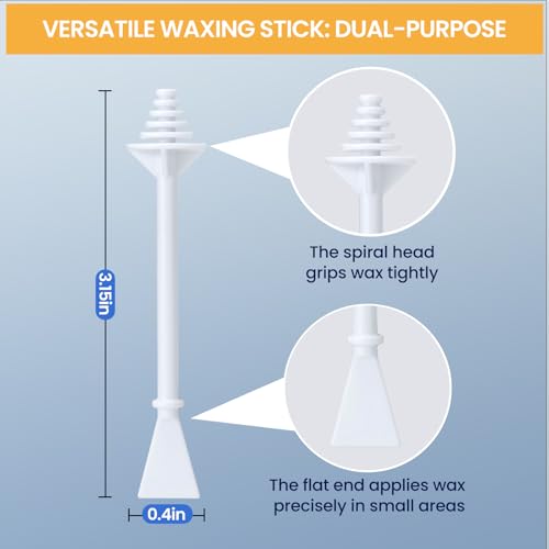 SUERBEATY 60 Pcs Nose Wax Sticks – Hair Removal Applicators for Nose, Ear & Eyebrows