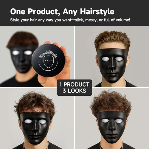 BlackMask Hair Clay for Men 3.5 oz - Strong Hold Matte Finish