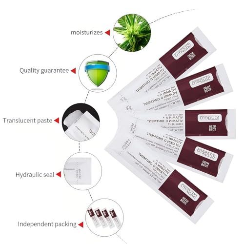 Lyuxzad Microblading Aftercare Cream - Vitamin A&D Tattoo Repair Gel 100 Pack