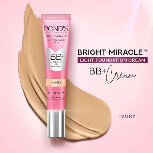 POND'S Bright Miracle BB+ Cream - Ivory Lightweight Foundation 18g